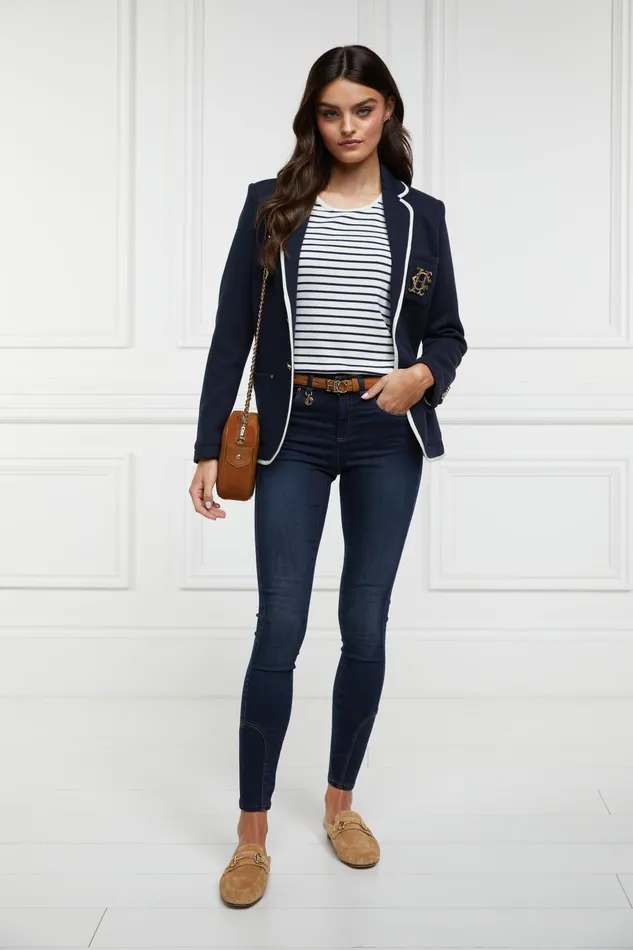 Holland Cooper Jeans Women MidRise Jodhpur Jean Deep Indigo