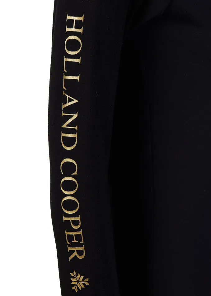 Holland Cooper Knitwear And Thermals Women Thermal Ski Base Layer Black Holland Cooper Knitwear And Thermals Women Thermal Ski Base Layer Black
