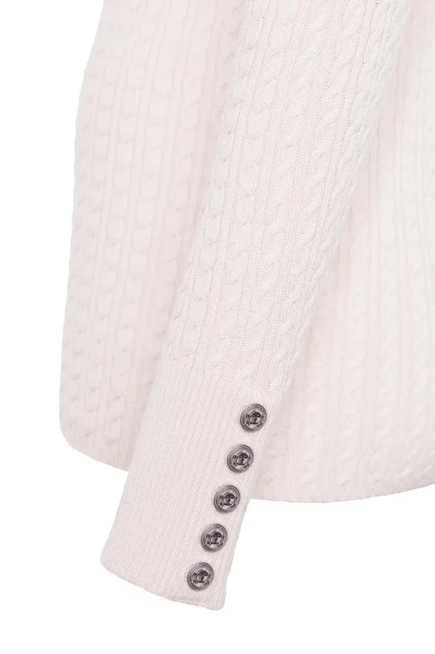 Holland Cooper Knitwear Women Ava Quarter Zip Knit Soft Pink Holland Cooper Knitwear Women Ava Quarter Zip Knit Soft Pink