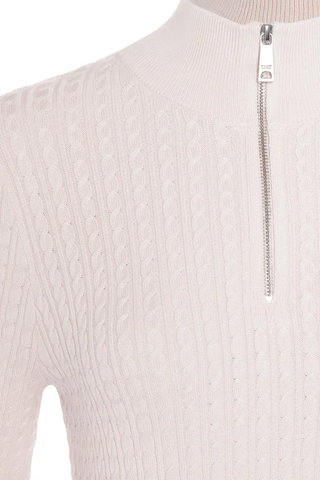 Holland Cooper Knitwear Women Ava Quarter Zip Knit Soft Pink Holland Cooper Knitwear Women Ava Quarter Zip Knit Soft Pink