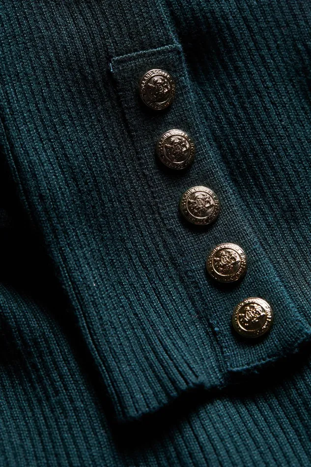 Holland Cooper Knitwear Women Bardot Knit Deep Emerald Holland Cooper Knitwear Women Bardot Knit Deep Emerald