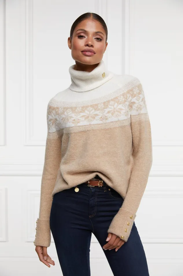 Holland Cooper Knitwear Women Beatrice Knit Camel