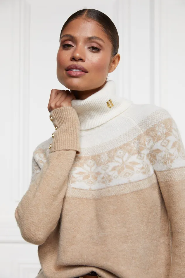 Holland Cooper Knitwear Women Beatrice Knit Camel Holland Cooper Knitwear Women Beatrice Knit Camel
