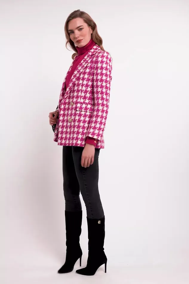Holland Cooper Knitwear Women Maisie Roll Neck Knit Fuchsia Holland Cooper Knitwear Women Maisie Roll Neck Knit Fuchsia