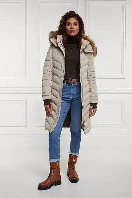 Holland Cooper Knitwear Women Seattle Roll Neck Cable Knit Chocolate Holland Cooper Knitwear Women Seattle Roll Neck Cable Knit Chocolate