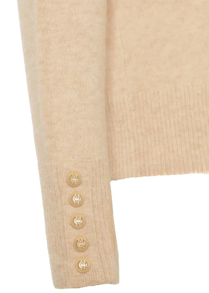 Holland Cooper Knitwear Women Tori Quarter Zip Knit Camel Holland Cooper Knitwear Women Tori Quarter Zip Knit Camel