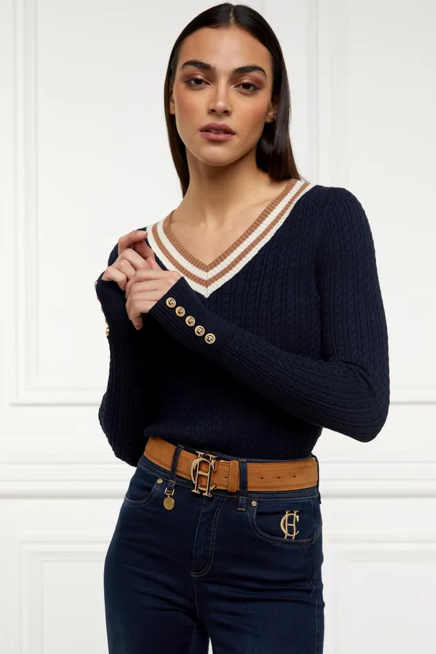 Holland Cooper Knitwear Women Zoe Knit Ink Navy