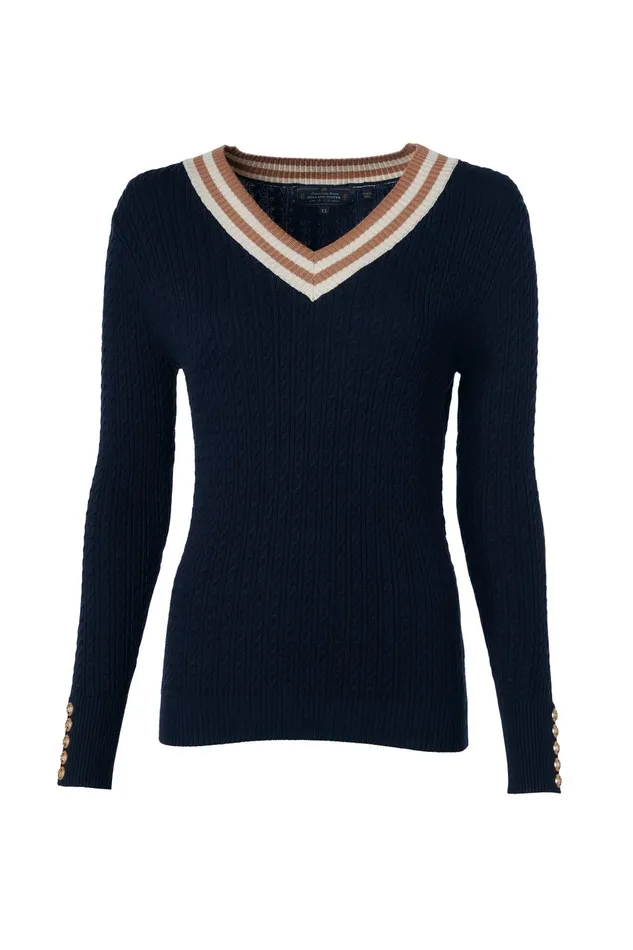 Holland Cooper Knitwear Women Zoe Knit Ink Navy Holland Cooper Knitwear Women Zoe Knit Ink Navy