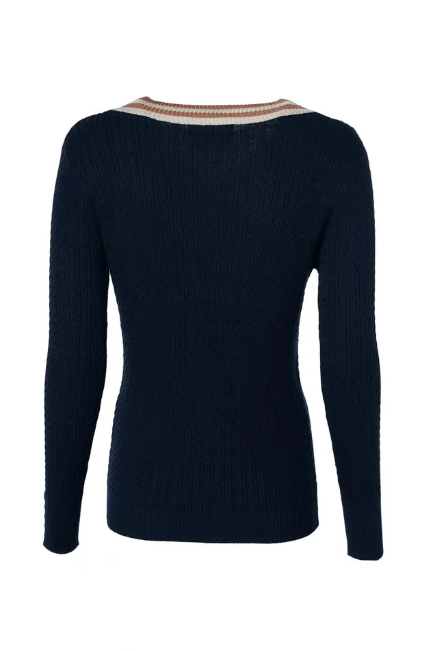 Holland Cooper Knitwear Women Zoe Knit Ink Navy Holland Cooper Knitwear Women Zoe Knit Ink Navy