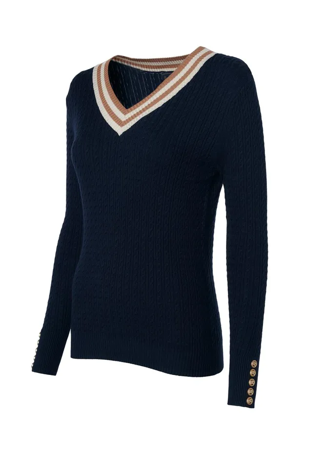 Holland Cooper Knitwear Women Zoe Knit Ink Navy Holland Cooper Knitwear Women Zoe Knit Ink Navy