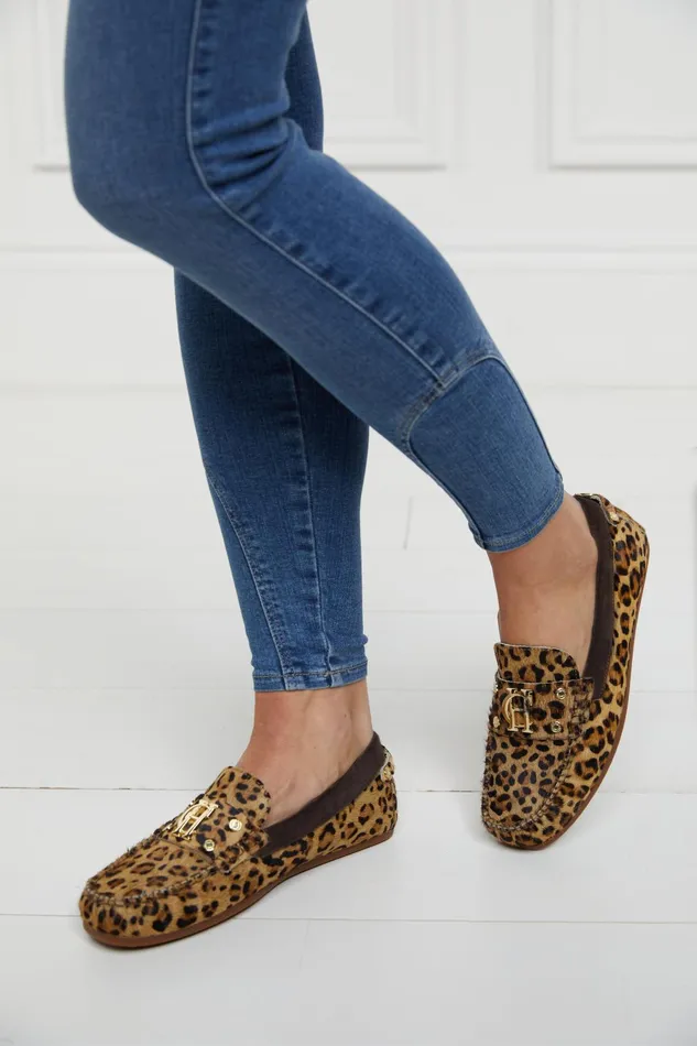 Holland Cooper Loafers Women The Driving Loafer Leopard Pony Holland Cooper Loafers Women The Driving Loafer Leopard Pony