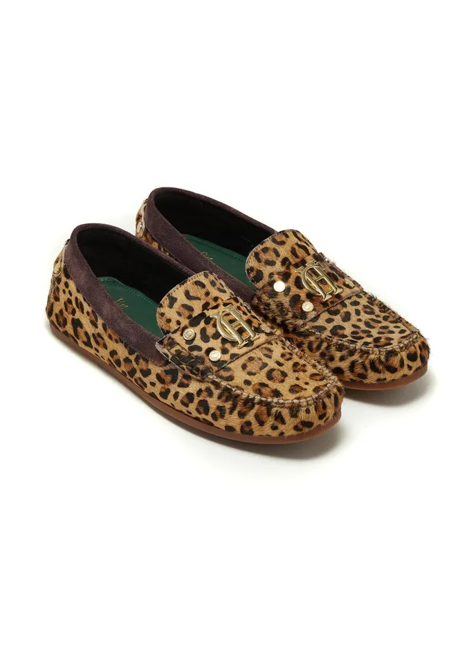 Holland Cooper Loafers Women The Driving Loafer Leopard Pony Holland Cooper Loafers Women The Driving Loafer Leopard Pony