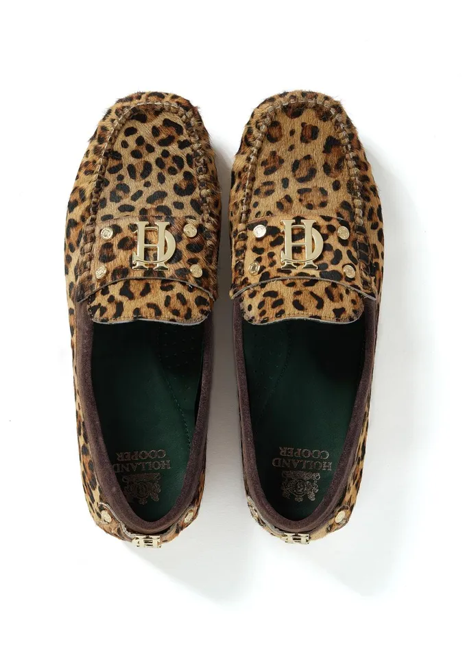 Holland Cooper Loafers Women The Driving Loafer Leopard Pony Holland Cooper Loafers Women The Driving Loafer Leopard Pony