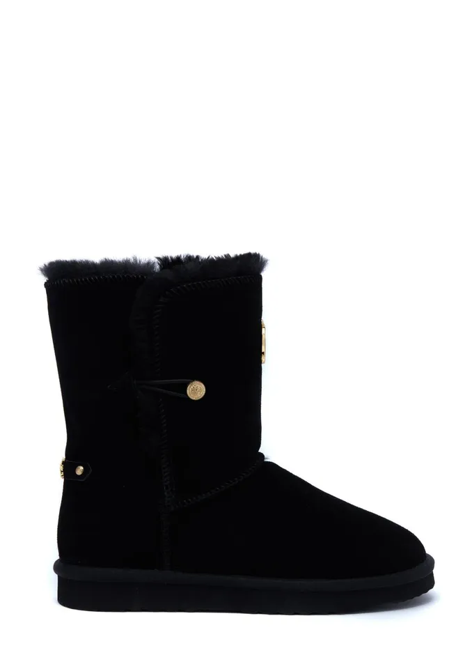 Holland Cooper Shearling Women HC Shearling Boot Black