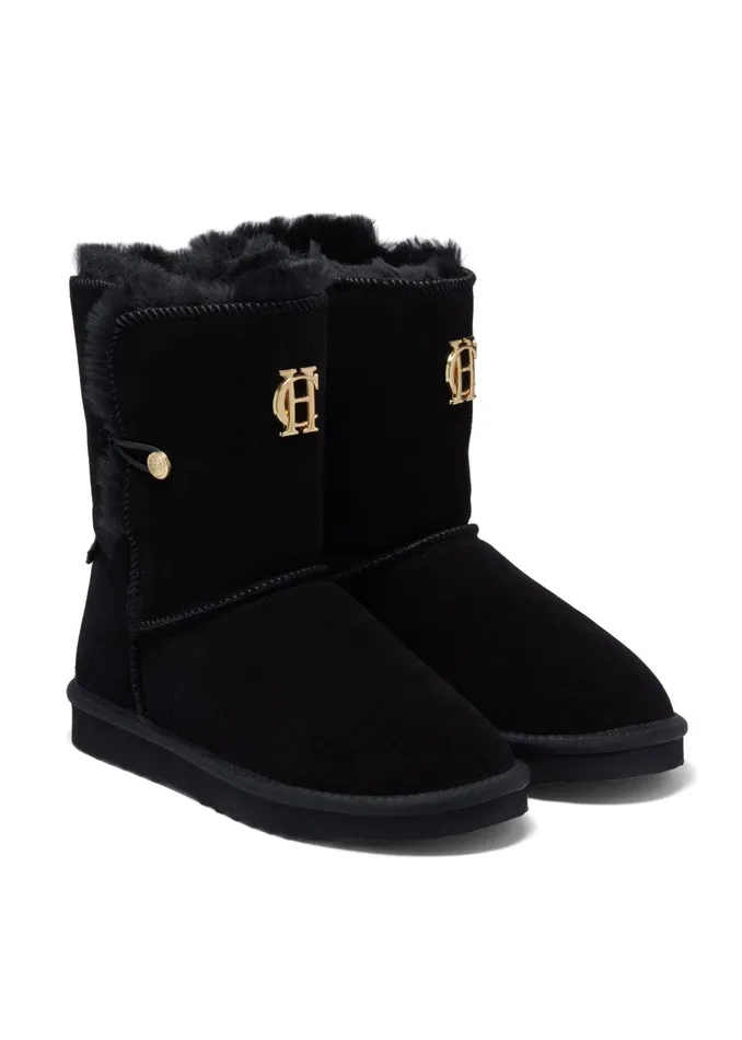 Holland Cooper Shearling Women HC Shearling Boot Black Holland Cooper Shearling Women HC Shearling Boot Black
