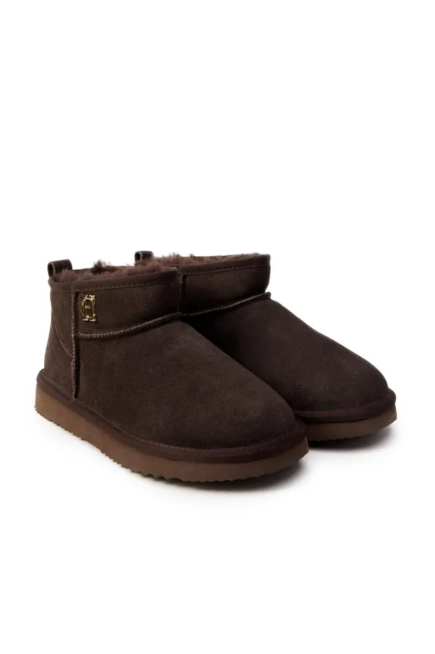 Holland Cooper Shearling Women Ultra Mini Shearling Boot Chocolate Holland Cooper Shearling Women Ultra Mini Shearling Boot Chocolate