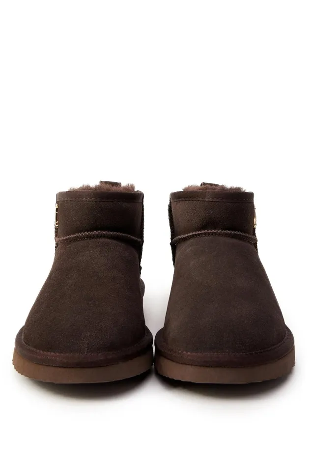 Holland Cooper Shearling Women Ultra Mini Shearling Boot Chocolate Holland Cooper Shearling Women Ultra Mini Shearling Boot Chocolate