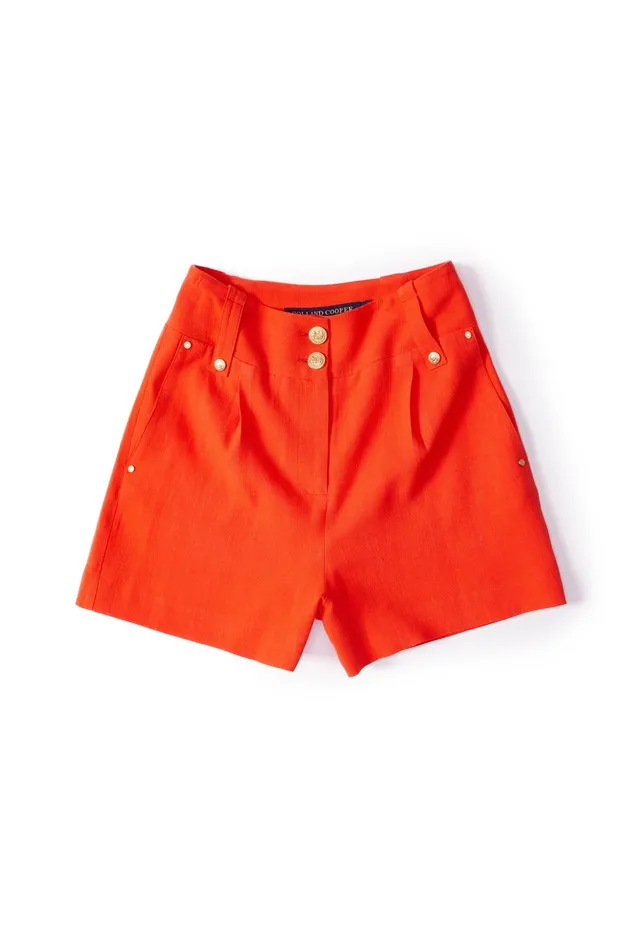 Holland Cooper Shorts Women Tailored Short Neroli Linen