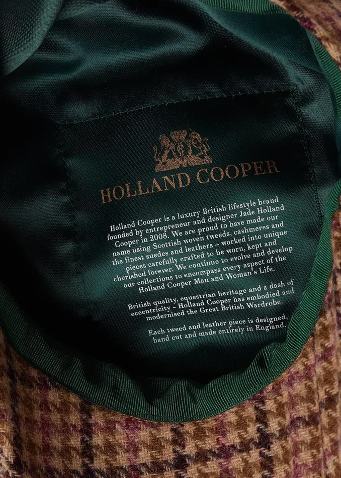 Holland Cooper Tailoring Women Baker Boy Cap Sudeley Pink