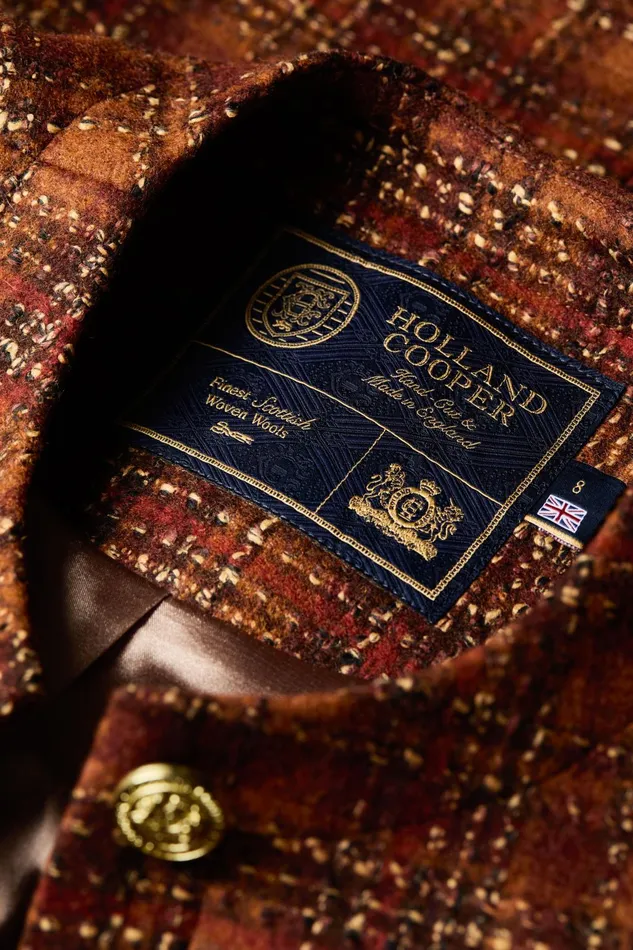 Holland Cooper Tailoring Women Chelsea Jacket Amber Tweed