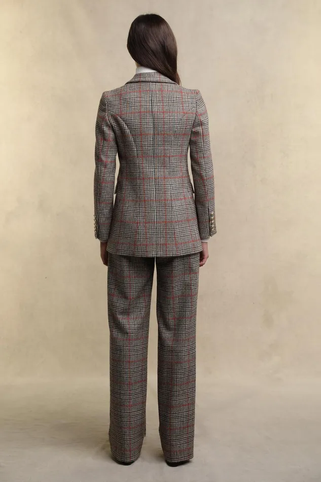 Holland Cooper Tailoring Women Double Breasted Blazer Orange Windsor