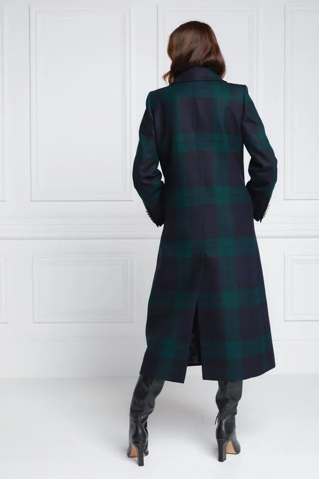 Holland Cooper Tailoring Women Double Breasted Coat Blackwatch Holland Cooper Tailoring Women Double Breasted Coat Blackwatch