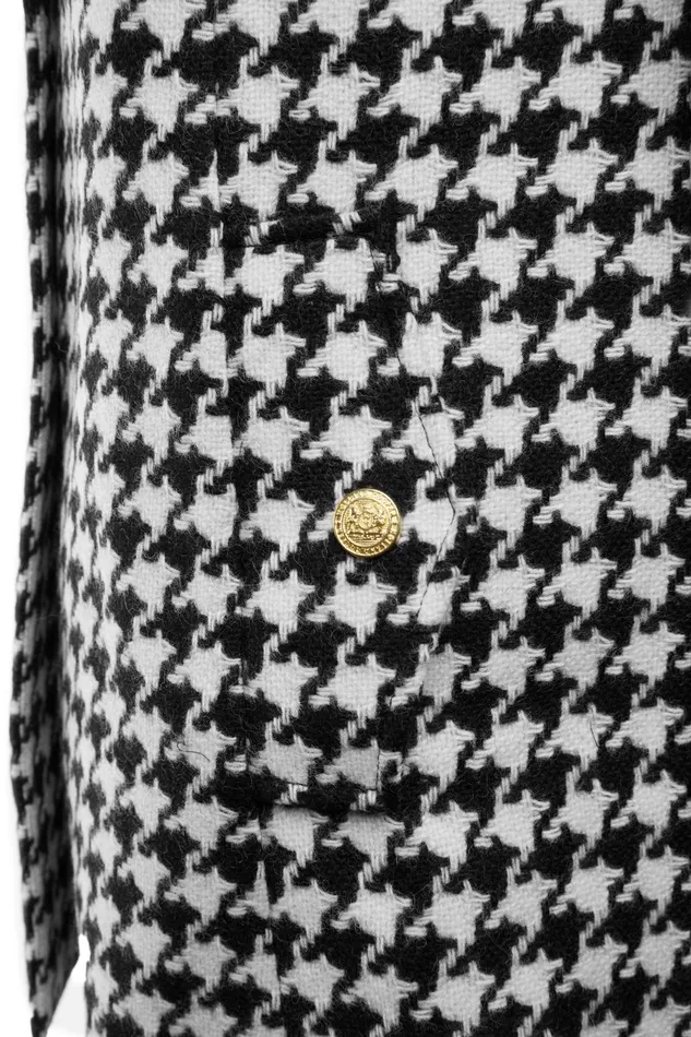 Holland Cooper Tailoring Women Highbury Cape Coat Large Scale Houndstooth