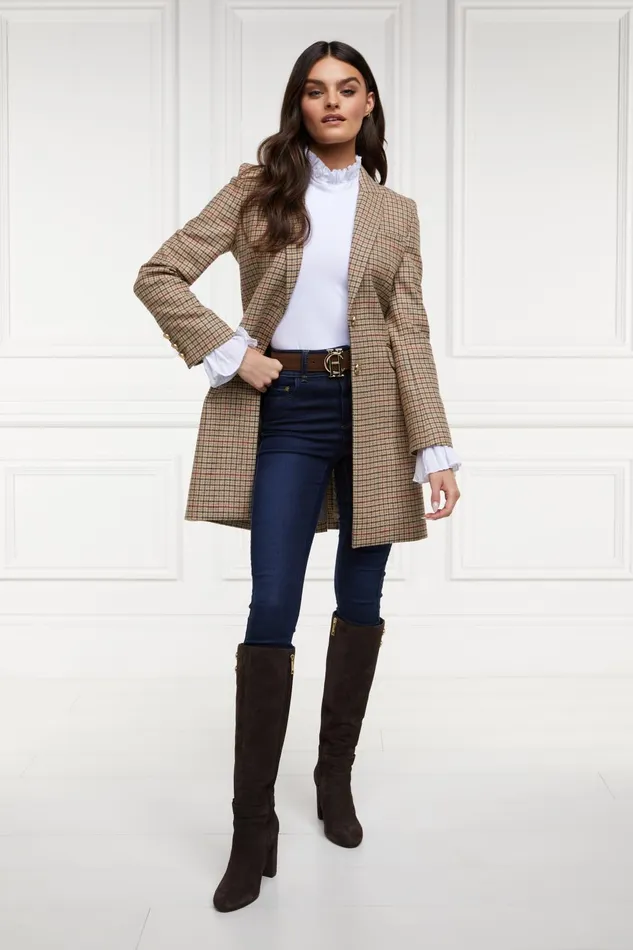 Holland Cooper Tailoring Women Highgrove Coat Charlton Tweed