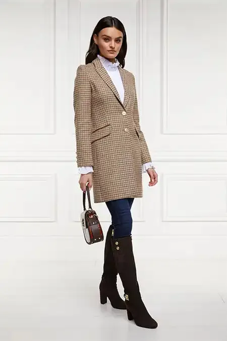 Holland Cooper Tailoring Women Highgrove Coat Charlton Tweed