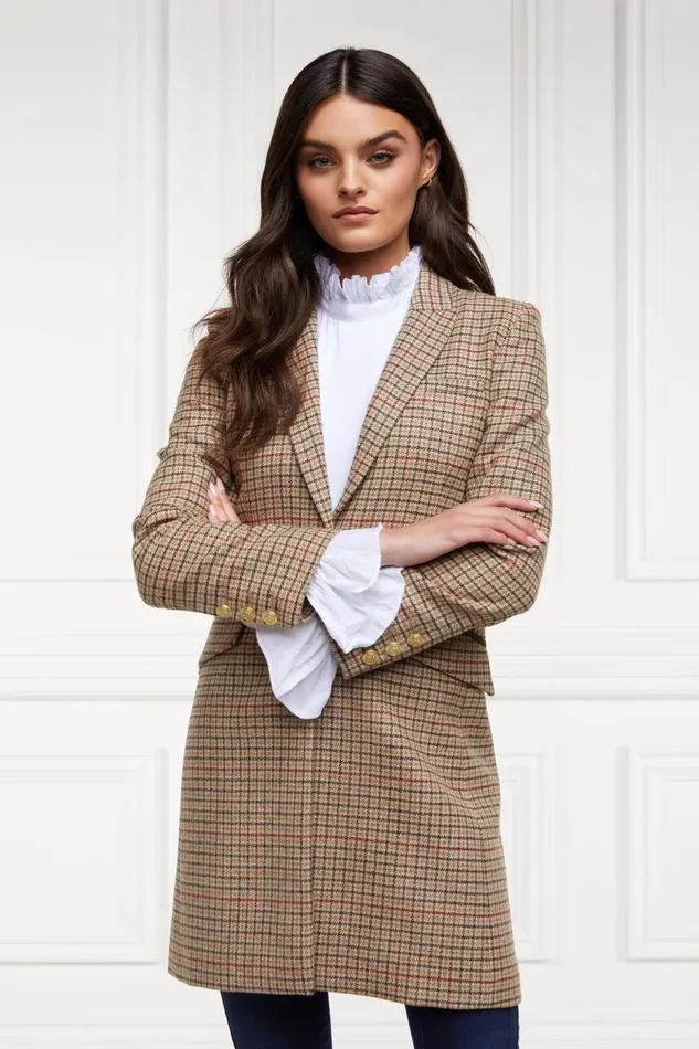 Holland Cooper Tailoring Women Highgrove Coat Charlton Tweed