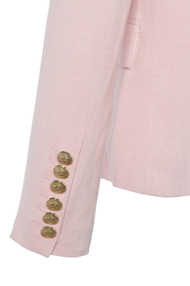 Holland Cooper Tailoring Women Knightsbridge Blazer Pink Linen