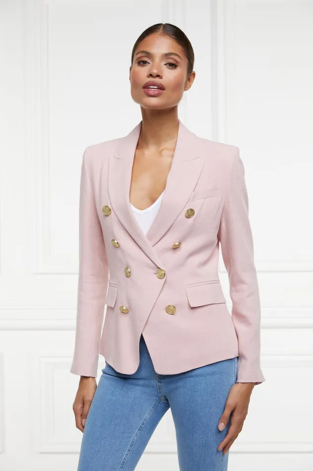 Holland Cooper Tailoring Women Knightsbridge Blazer Pink Linen