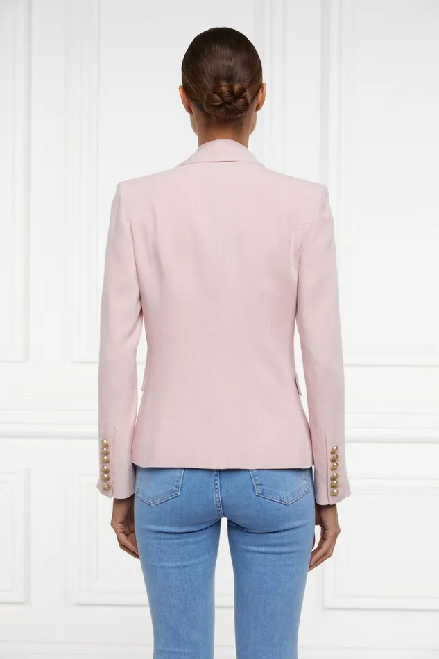 Holland Cooper Tailoring Women Knightsbridge Blazer Pink Linen