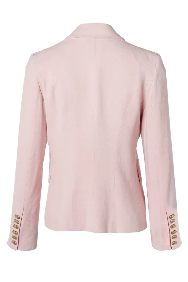 Holland Cooper Tailoring Women Knightsbridge Blazer Pink Linen