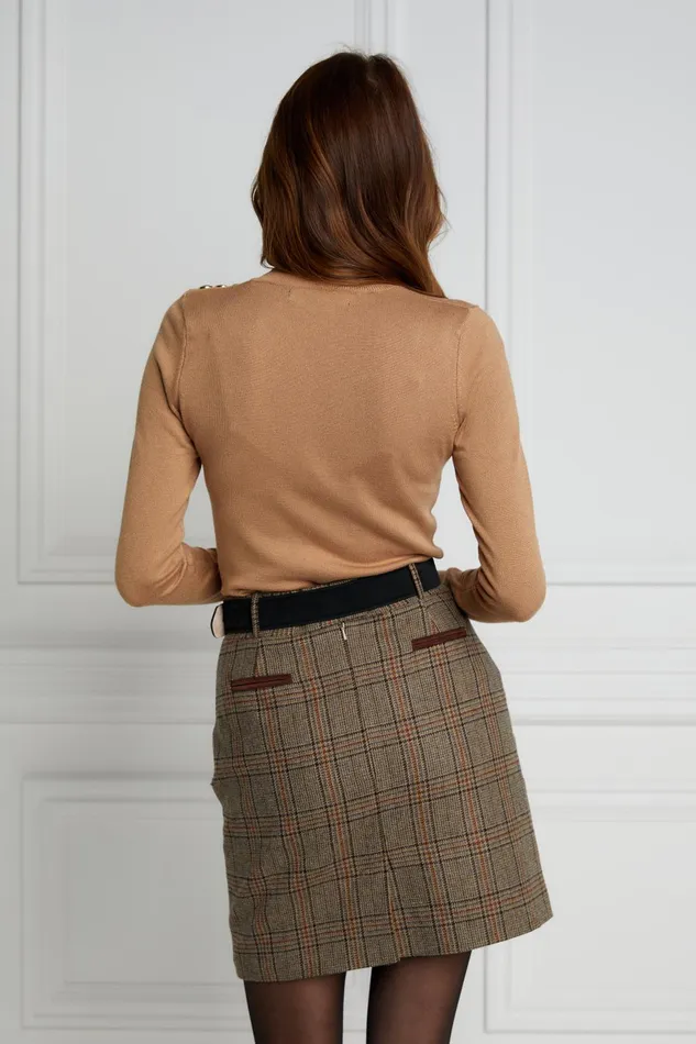 Holland Cooper Tailoring Women Knightsbridge Skirt Bourbon Tweed Holland Cooper Tailoring Women Knightsbridge Skirt Bourbon Tweed