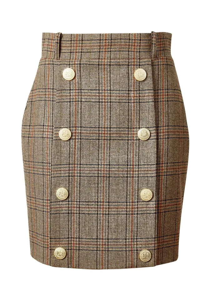 Holland Cooper Tailoring Women Knightsbridge Skirt Bourbon Tweed Holland Cooper Tailoring Women Knightsbridge Skirt Bourbon Tweed