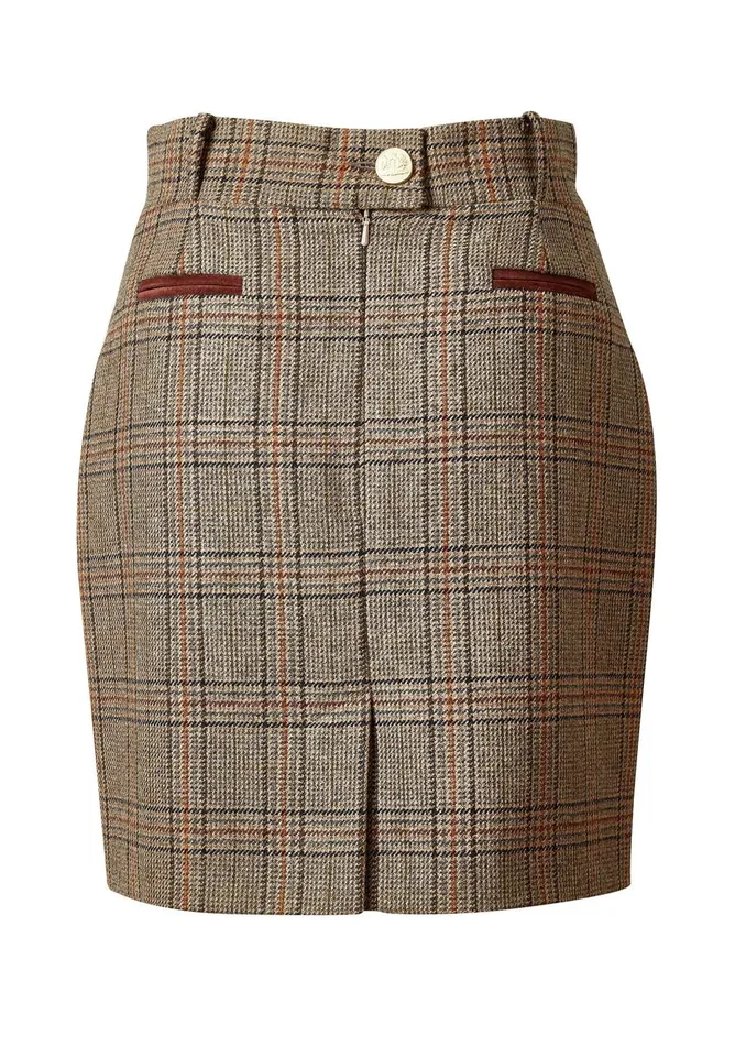 Holland Cooper Tailoring Women Knightsbridge Skirt Bourbon Tweed Holland Cooper Tailoring Women Knightsbridge Skirt Bourbon Tweed