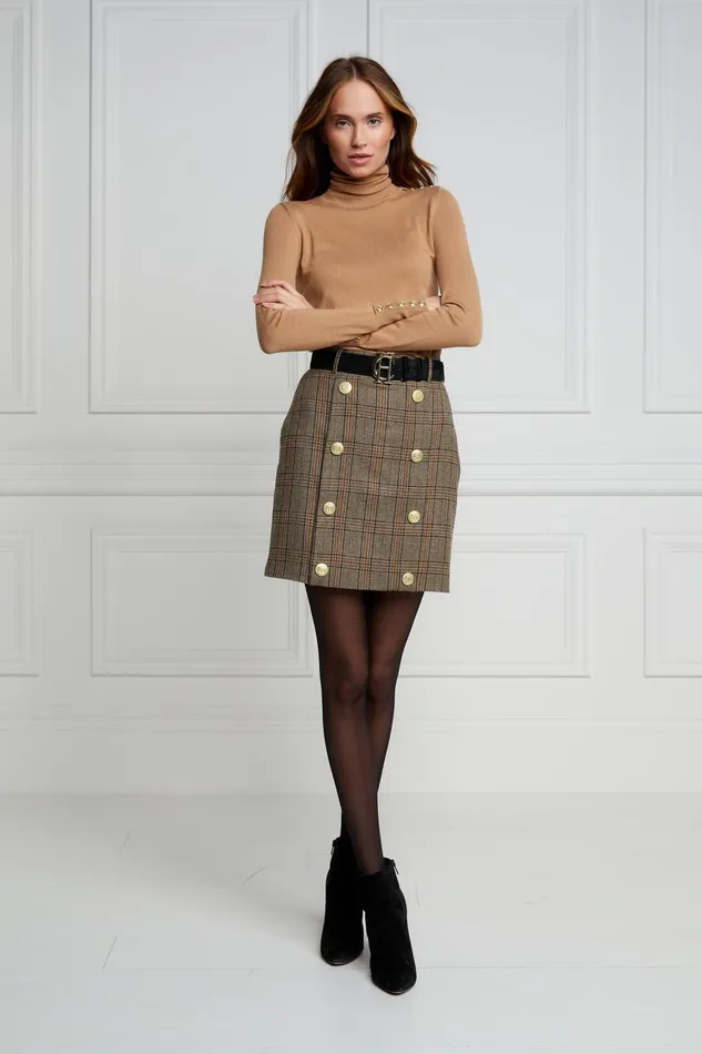 Holland Cooper Tailoring Women Knightsbridge Skirt Bourbon Tweed Holland Cooper Tailoring Women Knightsbridge Skirt Bourbon Tweed