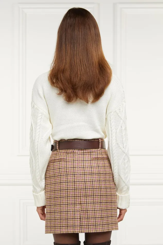 Holland Cooper Tailoring Women Knightsbridge Skirt Sudeley Pink Holland Cooper Tailoring Women Knightsbridge Skirt Sudeley Pink