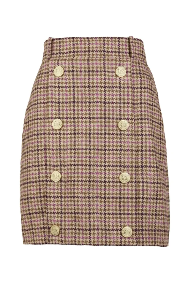 Holland Cooper Tailoring Women Knightsbridge Skirt Sudeley Pink Holland Cooper Tailoring Women Knightsbridge Skirt Sudeley Pink