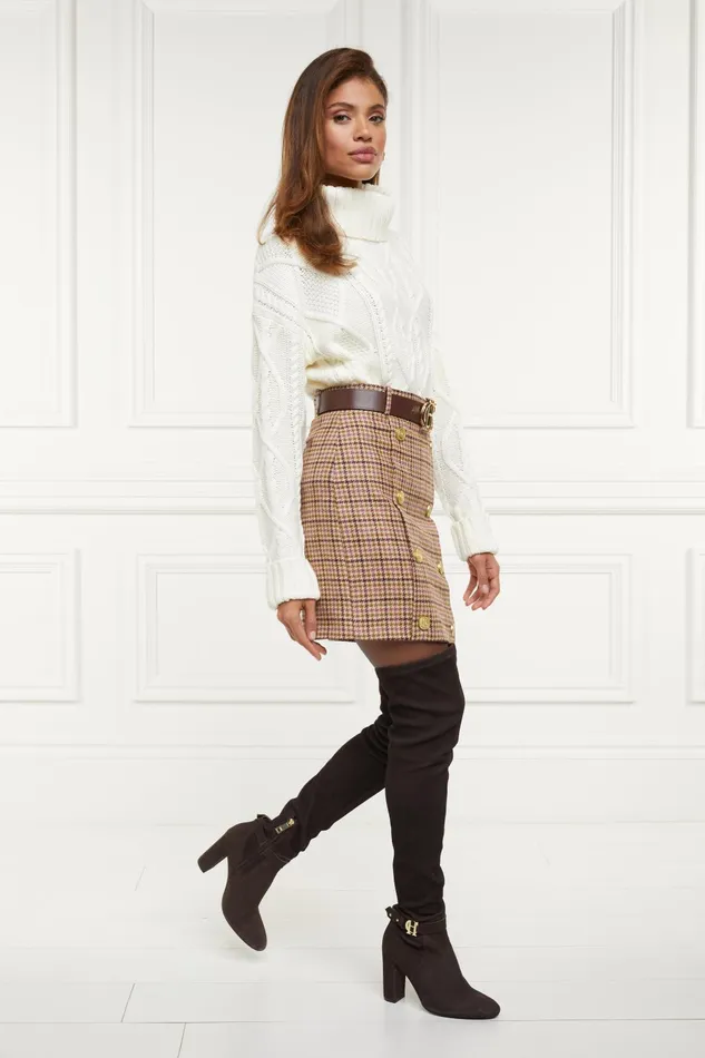Holland Cooper Tailoring Women Knightsbridge Skirt Sudeley Pink Holland Cooper Tailoring Women Knightsbridge Skirt Sudeley Pink