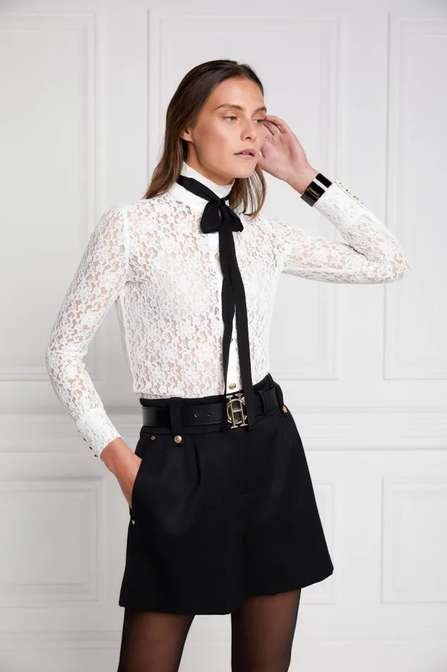 Holland Cooper Tailoring Women Luxe Tailored Short Black Barathea Holland Cooper Tailoring Women Luxe Tailored Short Black Barathea