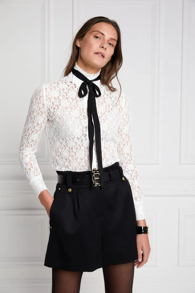Holland Cooper Tailoring Women Luxe Tailored Short Black Barathea Holland Cooper Tailoring Women Luxe Tailored Short Black Barathea
