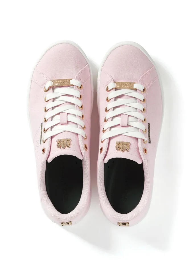 Holland Cooper Trainers Women Chelsea Court Trainer Pink Holland Cooper Trainers Women Chelsea Court Trainer Pink
