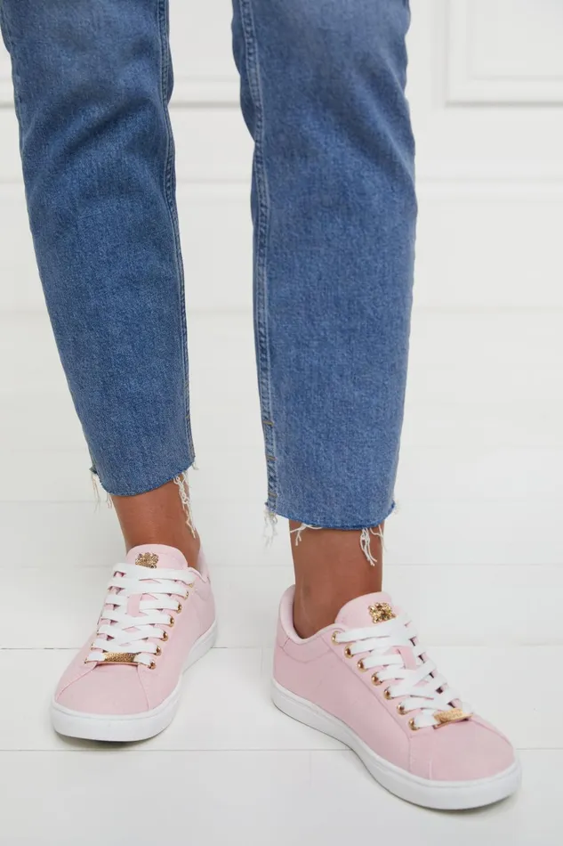 Holland Cooper Trainers Women Chelsea Court Trainer Pink Holland Cooper Trainers Women Chelsea Court Trainer Pink