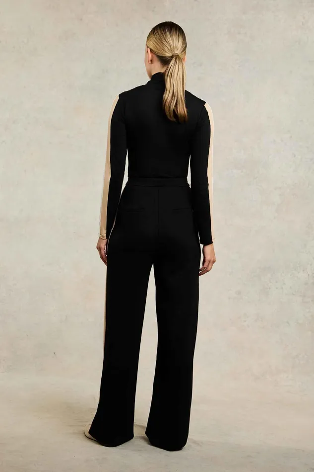 Holland Cooper Trousers Women Wide Leg Pant Black Holland Cooper Trousers Women Wide Leg Pant Black