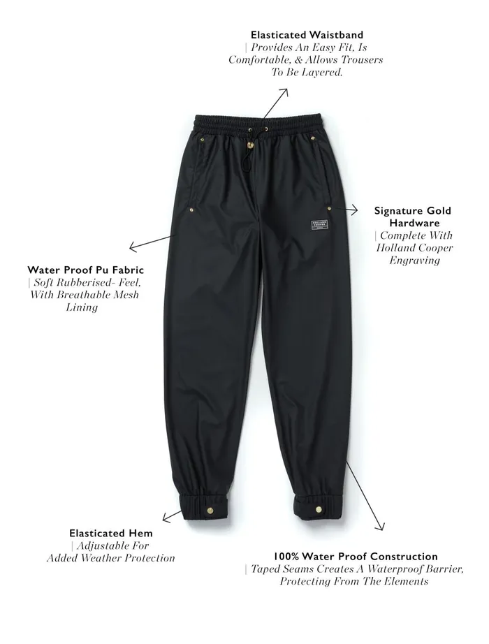 Holland Cooper Waterproof Trousers Women Waterproof Rain Trouser Holland Cooper Waterproof Trousers Women Waterproof Rain Trouser