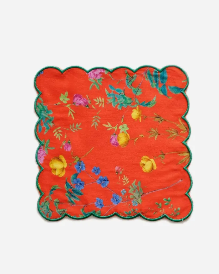 Home Women Cynthia Rowley Scallop Embroidered Edge Cocktail Napkin