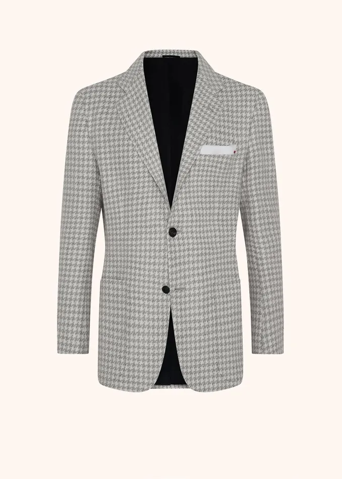 HOUNDSTOOTH CASHMERE BLAZER Men Kiton Jackets