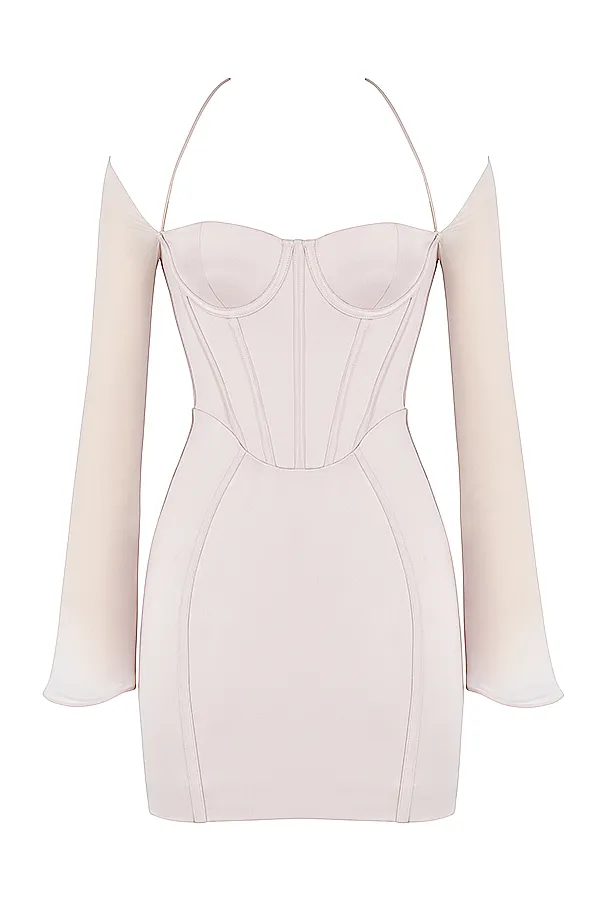 House Of CB IsraCrystal Satin Corset Mini Dress 8211 SALE Crystal Women Corset Dresses